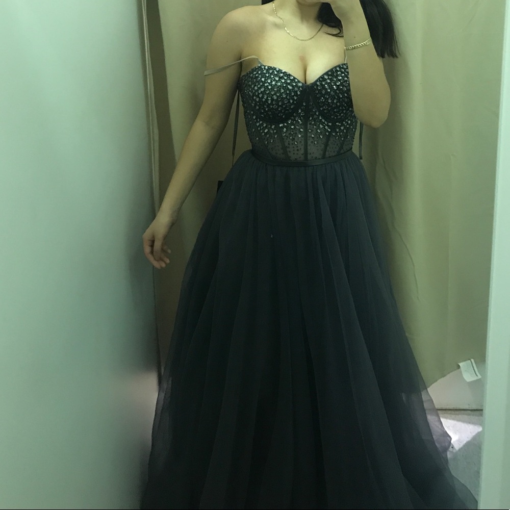 Grey Promdress